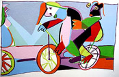 bicycle silkscreen print