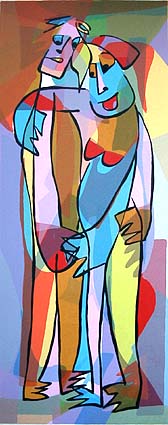 Silkscreen print In love by Twan de Vos