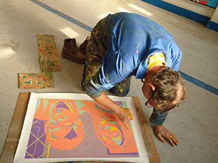 After printing the linocut will be updated, where needed