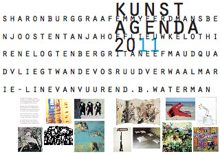 Tijdelijk omslag kunstagenda 2011, aan de definitieve wordt gewerkt