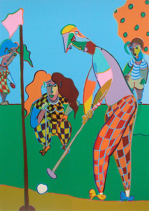 silkscreen putt par golf birdie tee sport