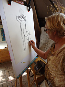 Workshop naaktmodel tekenen naar een mannelijk of vrouwelijk naaktmodel in Nederland, Den Haag